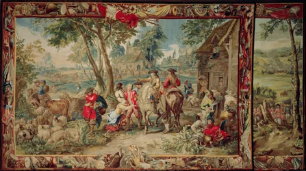 Plyndring, fra The Military Science-serien, Workshop of Judocus de Vos, ca. 1715-24