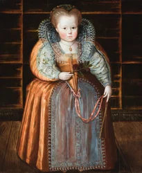 Portræt af et barn, der siges at være dronning Elizabeth
