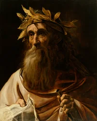 Portræt af digteren Homer, 1639