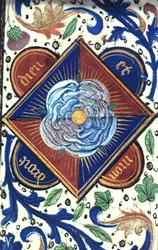 Roy 14E.IV fol.10 White Rose of the House of York, fra 