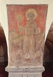 St. Bernardino af Siena, vægmaleri fra krypten