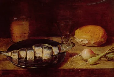 Stilleben med en sild