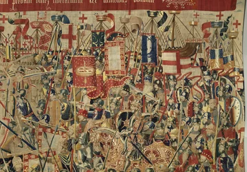 Tapestry showing the Conquests of king Alfonso V of Portugaldani