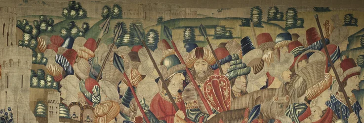 Gobelin, der viser erobringerne af kong Alfonso V af Portugal