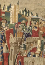 Gobelin, der viser erobringerne af kong Alfonso V af Portugal