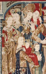 Den trojanske krig: Achilles telt. ca. 1470 (tæppe)