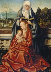Jomfruen og barnet med St Anne