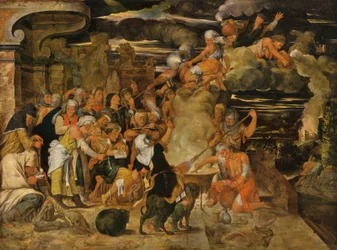 Heksenes sabbat (olie på panel)
