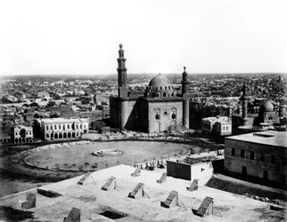 Generelt billede af Kairo, Egypten, 1878
