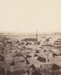 Edfu, General Aspect of the City set from the Central Platform of the Py..., 1851-52, trykt 1853-54.
