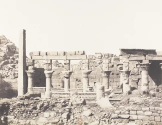 Ile de Fileh Philæ, edifice du Sud et Partie de la Colonnade Occiden..., 1851-52, trykt 1853-54.