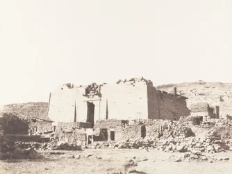 Kalabcheh Talmis, ruinerne af templet - facade og indhegning, 1851-52, trykt 1853-54.