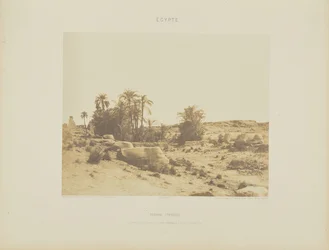 Karnak (Theben). Sfinxernes allé - generel udsigt fra punkt G
