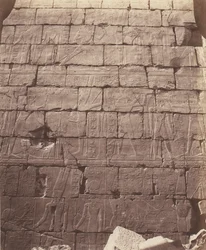 Karnak Theben, Palace - Hypostyle Hall - Decoration of the Int..., 1851-52, trykt 1853-54.