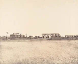 Louksor Theben, Generelt syn på ruinerne, 1851-52.