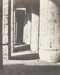 Medinet-Abou Theben, Constructions Posteriors - Second Court - Ga..., 1851-52, trykt 1853-54.
