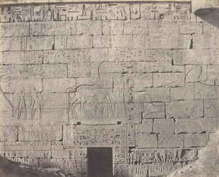 Medinet-Abou Theben, Constructions Posteriores - Fragment de Sculpt..., 1851-52, trykt 1853-54.