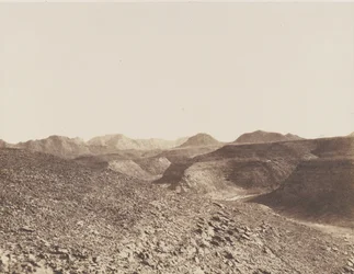 Nubia, Ibrims omgivelser, Arabian Chain - View of a Ravine, 1851-52.
