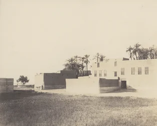 Syout, Arabiske boliger på kanten af ​​Nilen, 1851-52, trykt 1853-54.