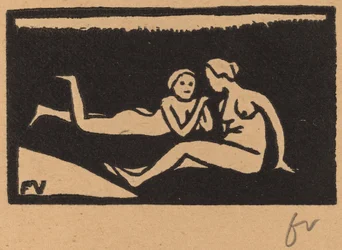 Badende på græsset Badende liggende på græsset, 1893.
