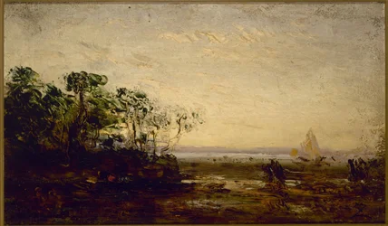 Martigues, skumringseffekt, mellem 1850 og 1900 (olie på træ)