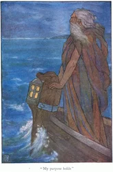"Mit formål holder" Ulysses (farvelitografi)