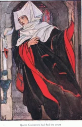 Dronning Guinevere havde forladt hoffet (Guinevere) (litografi)