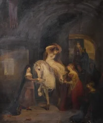 Lady Godiva (efter G. Jones), begyndelsen af det 20. århundrede (olie på lærred)