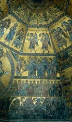 Mosaik på det hvælvede loft i St Johns Baptistry, Firenze (mosaik)