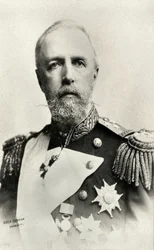 Portræt af Oscar II , konge af Sverige og Norge (foto)