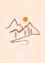 Minimalistisk bjergsti