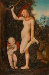 Venus og Amor, honningtyven