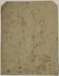 Scene med Mercury og Minerva
