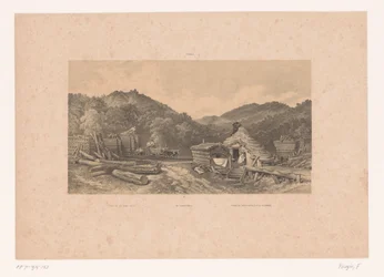 Skovhuggere i Schwarzwald (titel på genstanden). Figurer i et landskab (serietitel)