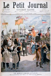 Fede okse festligheder i Paris, 1896