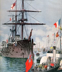Fransk flotille i Portsmouth Harbour, 1891
