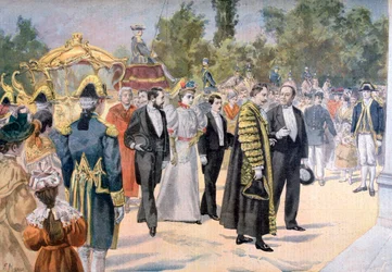Londons overborgmester på besøg i Bordeaux, Frankrig, 1895