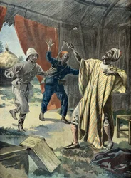 Samory Tourés selvmordsforsøg, fange hos franskmændene, i 1899