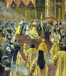 Ceremonien ved zar Nikolaj 2.s kroning i maj 1896