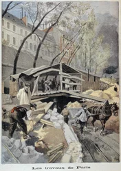 Byggeplads i Paris - i "" Le petit journal"" af 14/05/1899