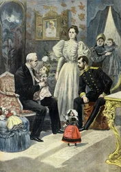 Felix Faure bliver budt velkommen i den russiske kejserfamilies intimitet