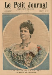 Franske værter, dronning Amelie af Portugal (1865-1951) forsideillustration fra 