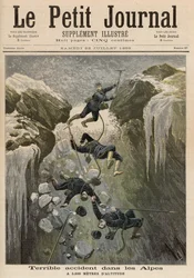 En frygtelig ulykke i Alperne, fra "Le Petit Journal", 23. juli 1892