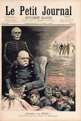 Efter festen: Fyrst Bismarcks fødselsdag, fra «Le Petit Journal», 14. april 1895