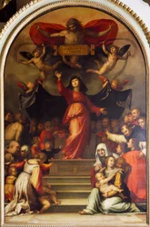 Vor Frue af Barmhjertighed, af Bartolomeo della Porta, kendt som Fra Bartolomeo (1472-1517), maleri.