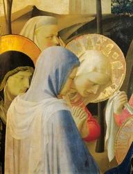 Afsætning fra den hellige treenigheds kors eller altertavle, omkring 1432, af Giovanni da Fiesole kendt som Fra Angelico (1400-cirka 1455), tempera på træ