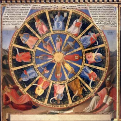 Kristi liv: visionen af ​​Ezechiel, Armadio degli Argenti. (Tempera på træ
