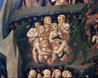 Den sidste dom: Helvede (tempera på træ