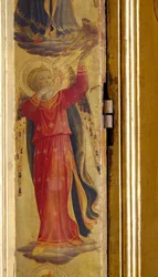 Angel Playing a Trumpet, detalje fra Linaiuoli Triptykon, 1433 (tempera på panel)