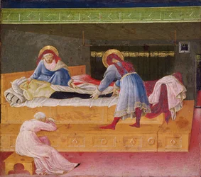 Saints Cosmas og Damian Healing Justin, 1445